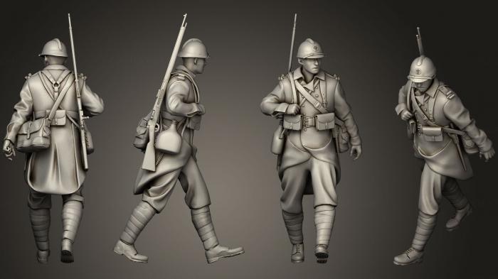Military figurines (STKW_0321) 3D model for CNC machine